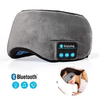 Bluetooth Sleeping Headphones Eye Mask Sleep Headphones Blue