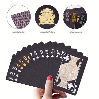 Black Gold A Deck Of Plastic Waterproof Playing Card 扑克牌