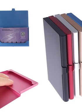 Business Flip Card Case Creative Portable Stainless Steel Al