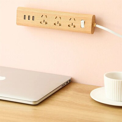 Wall-Mounted Holder Punch-Free Plug Fixer Self-Adhesi