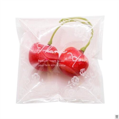 50Pcs/100pcs Heart Flowers Cellophane OPP Bags Wedding Gift