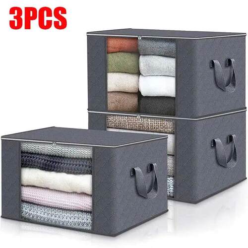 Large Capacity Clothes Storage Bag Foldable Blanket Storage