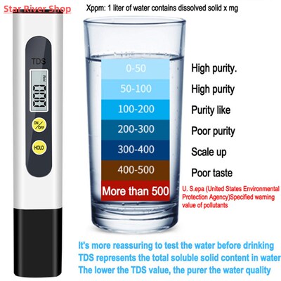 Digital PH TDS Meter Tester Temperature Pen Water Purity PPM