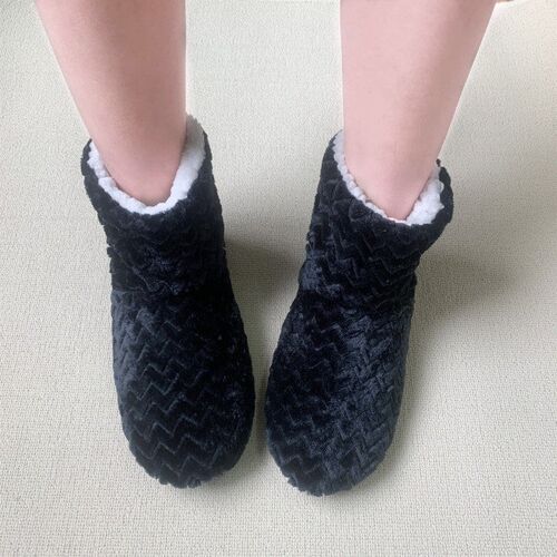 Thick Warm Short Floor Boots Indoor Non-slip Socks For Men A