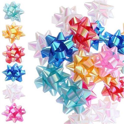 70/30pcs 2 Inch Christmas Wrap Ribbon Bows Gift Bows with St