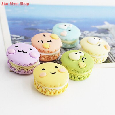 Set of Six fridge cookies magnet Macaron food model kitchen