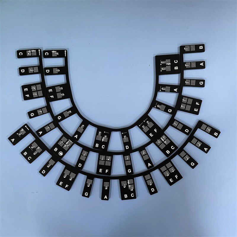 硅胶钢琴贴 初学钢琴音符指南 可拆卸钢琴键盘音符 88 键全尺寸