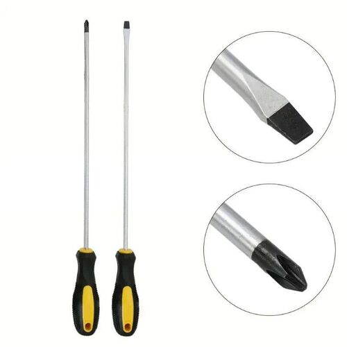 Extended Screwdriver Long Slotted Cross Screwdriver Rubber H