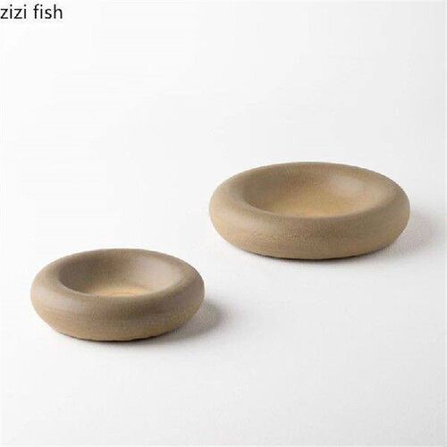 Thickened Ceramic Dining Plate Dessert Plates Fruit Dish