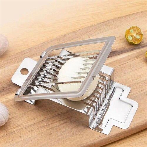 Manual Stainless Steel Egg Slicer Kitchen Gadgets Serrated