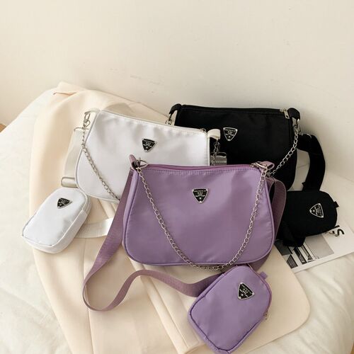 New Retro Women Crossbody Bags Style Crescent Chain Underarm