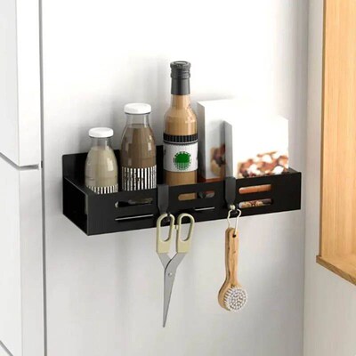 1/2pcs Magnetic Storage Shelf Household Kitchen Refrigerator