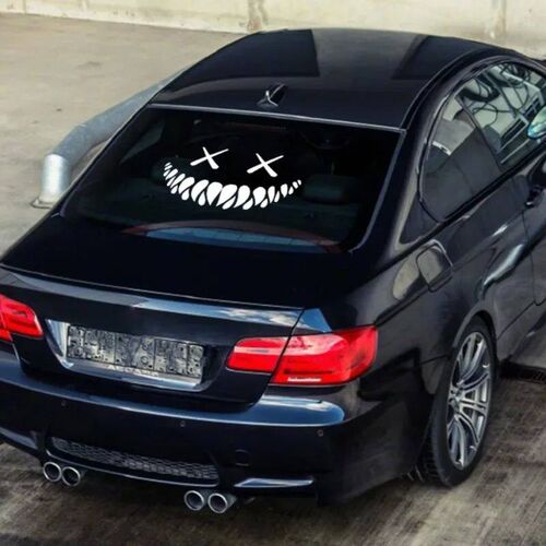 Demon Smiling Face Car ers for Rear Windshield Cool Auto Bod