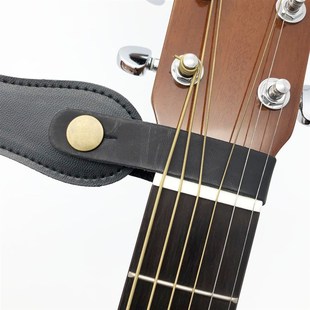 Leather Guitar Strap Holder Button Safe Lock for Acoustic El