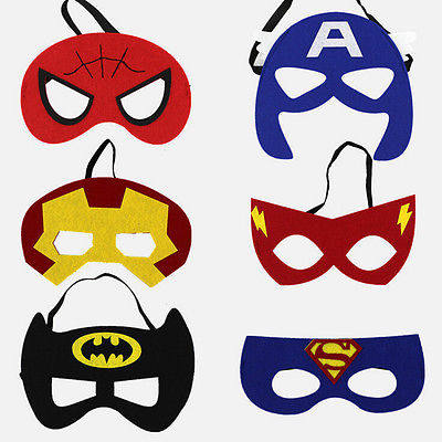 Superhero mask Cosplay Superman Batman Spiderman