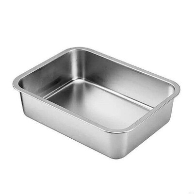 for Cat Litter Pan for Older Cats Stainless Steel Rabbit