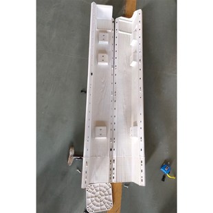 仿木栏杆立柱模具 仿木纹串铁炼立柱模具 塑料专用方形立柱建筑模