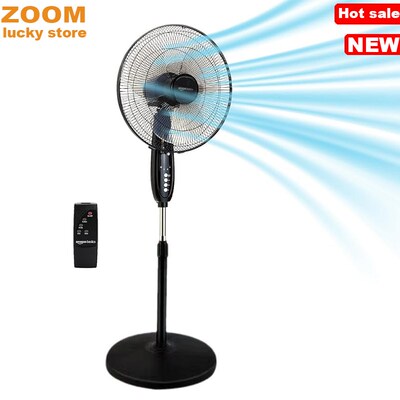 16 Pedestal Fan with Remote, Floor Fan Standing Fan Bedroom