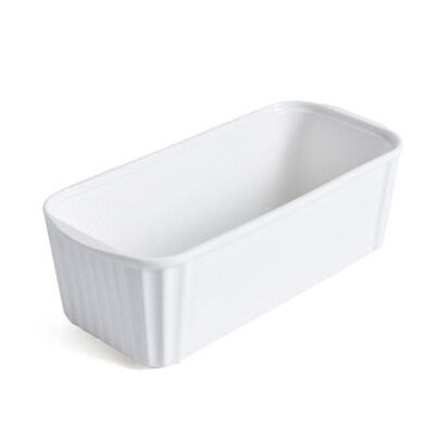 White ceramic baking cup European bread baking bowl