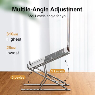 Laptop Stand for Desk Aluminum Notebook Support Riser Portab