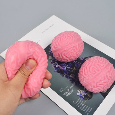 a brain toy Squishy Squeeze Ball Stress Relief Fun Fidget脑