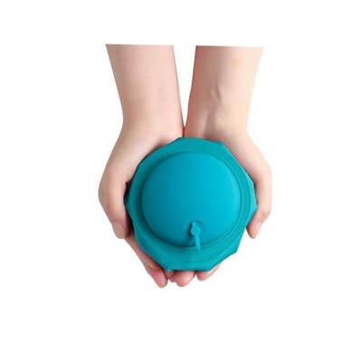 Press inflatable U-pillow portable air travel neck pillow