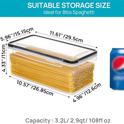 Spaghetti Container Food Storage Containers Pasta organizer