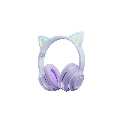 LED Cat Ear Noise Cancelling Headphones Bluetooth50 Headset