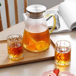 6pcs set Glass cup tea water juice beer milk drinking kettle