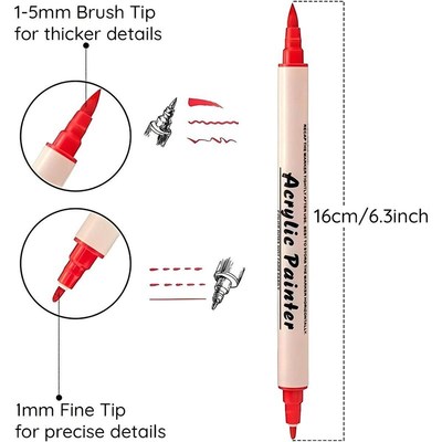 12/24/36 Colors Sketching Markers Dual Brush Acrylic Paint P