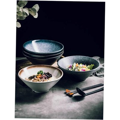 Japanese ceramic bowl commercial large ramen bowl rice bowl