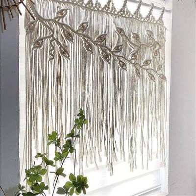 Wall Tapestry Macrame Tassel Woven Craft Boho Art Decor