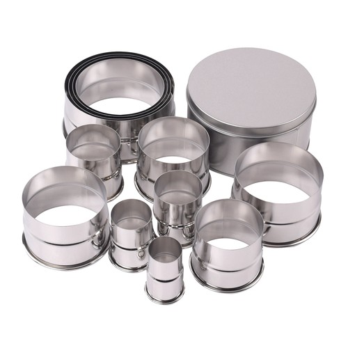 30不锈钢 圆形光级切模牙级椭圆心形正方梅花五角星蔬菜饼干印模