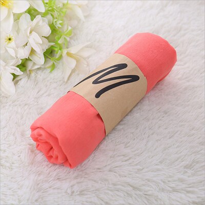 Candy colored cotton scarf scarf beach sunscreen围巾