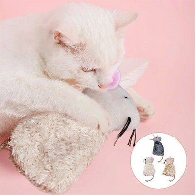3 Pcs Toy Cat Kangaroo Interactive Molar Toys Chew Supple