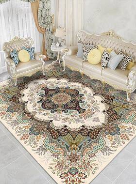 厚仿羊绒波法式斯风地沙毯客厅发茶几毯加美式复古卧室FYR37大面