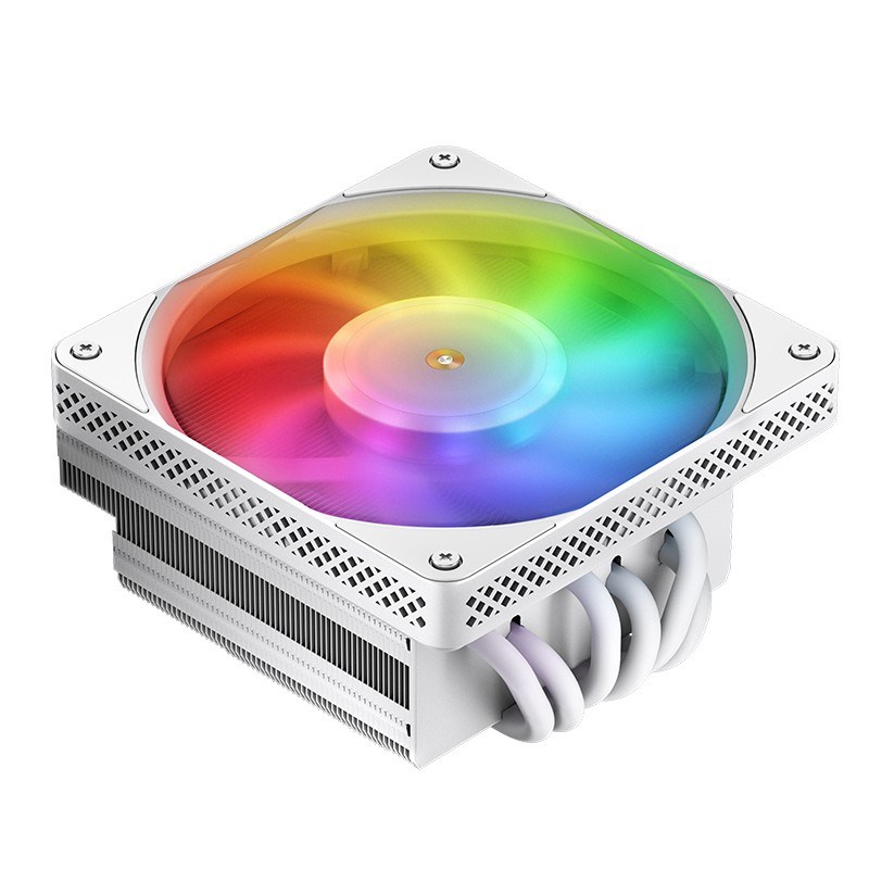 乔思伯HX6200DHP400HF系白色风冷散热器下压式6热管ARGB神光同步