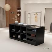 中服装 店岛柜收银台柜台玻璃摆件台饰品陈列柜流水展示985台吧带