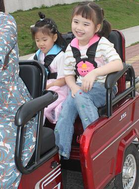 三轮车电动车固定车绑带小孩老人后座保护背心12933摩托儿电童安