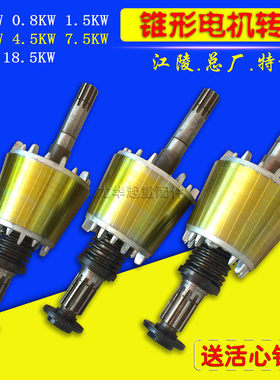 ZD41-4 7.5KW南京锥形电机转子  5T电动葫芦电机配件江陵总厂特种
