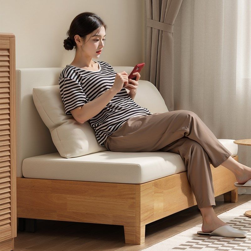 折叠沙发床两用2024新款小户型客厅可折叠1米5双人沙发可变床实木