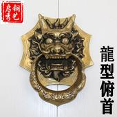 中式 仿古门环兽头拉手实木门大门拉环古典建筑庭院木门龙头铜拉手