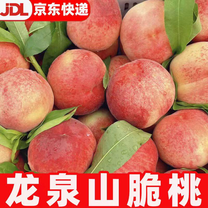 【京东包邮】四川龙泉山桃子脆桃新鲜香甜脆嫩水果整箱