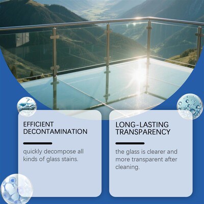 JAKEHOE Glass Cleaner - Stain Remover for a Streak-Free, Spa