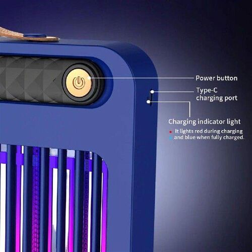 Electric Bug Zapper Light Rechargeable Mosquito Killer Lamp