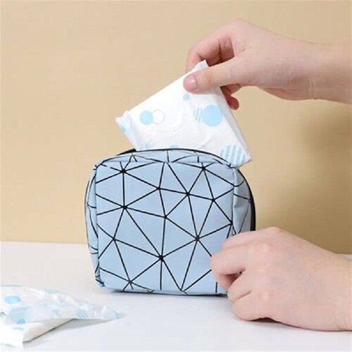 Portable Rhombus Pattern Multifunction Pad Pouch Bags
