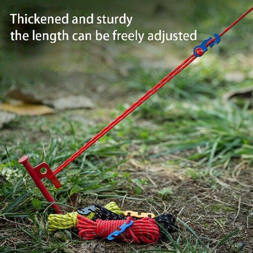 8PCS 3mm Outdoor Tent Guy Ropes Camping Canopy Cord 13ft
