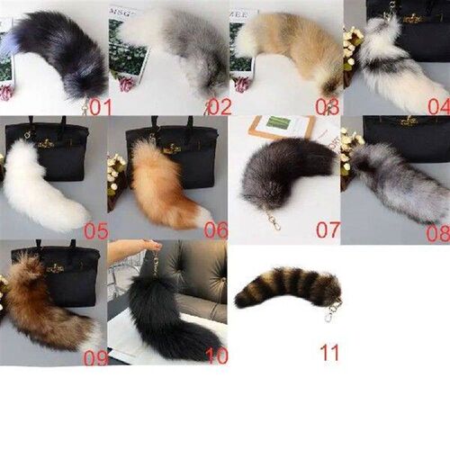 Pompoms Animal Tail Keychain Bag Tassel Bags Charm Plush
