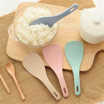 Rice spoon made of wheat straw, soup spoon made of PP plasti