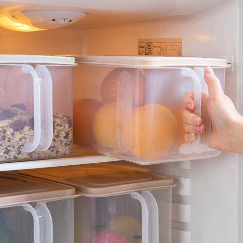 .plastic storage box with lid refrigerator fruit box househo